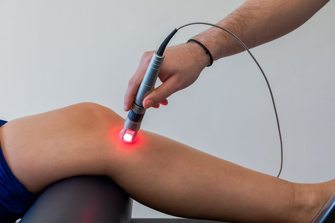 laser therapy over knee