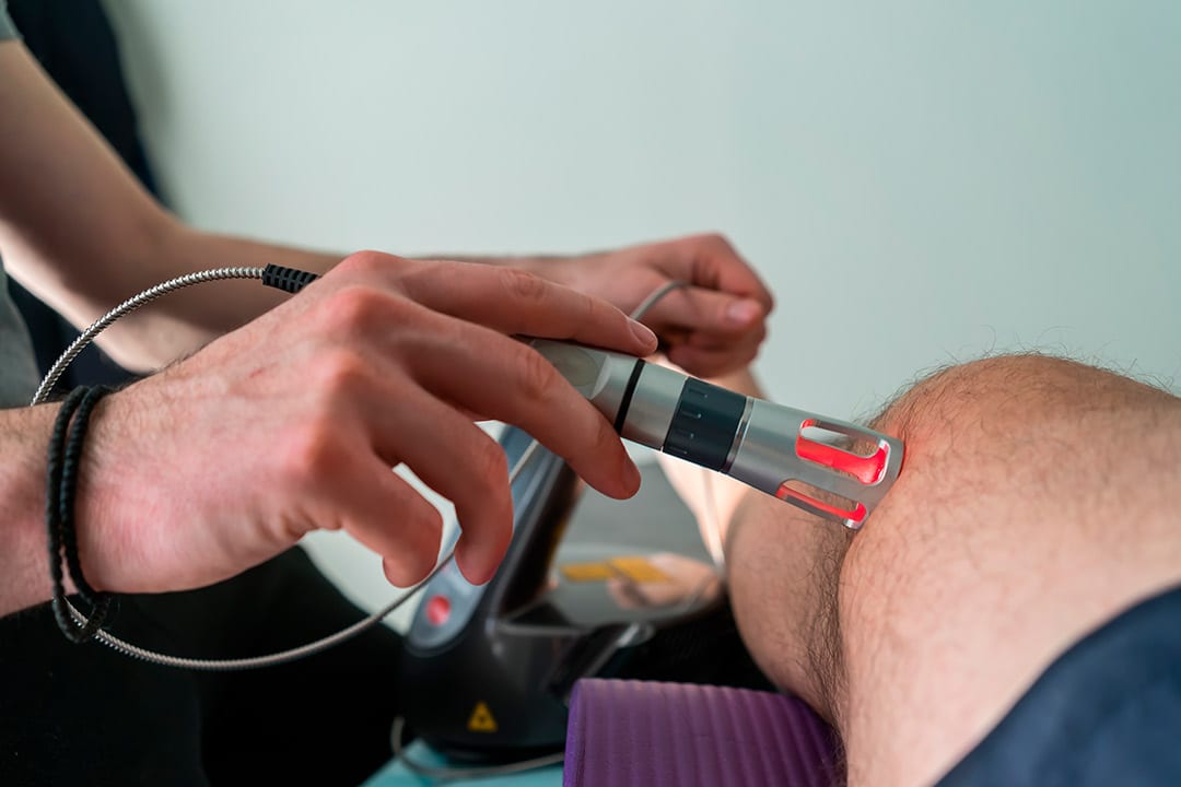 Class IV therapy over knee