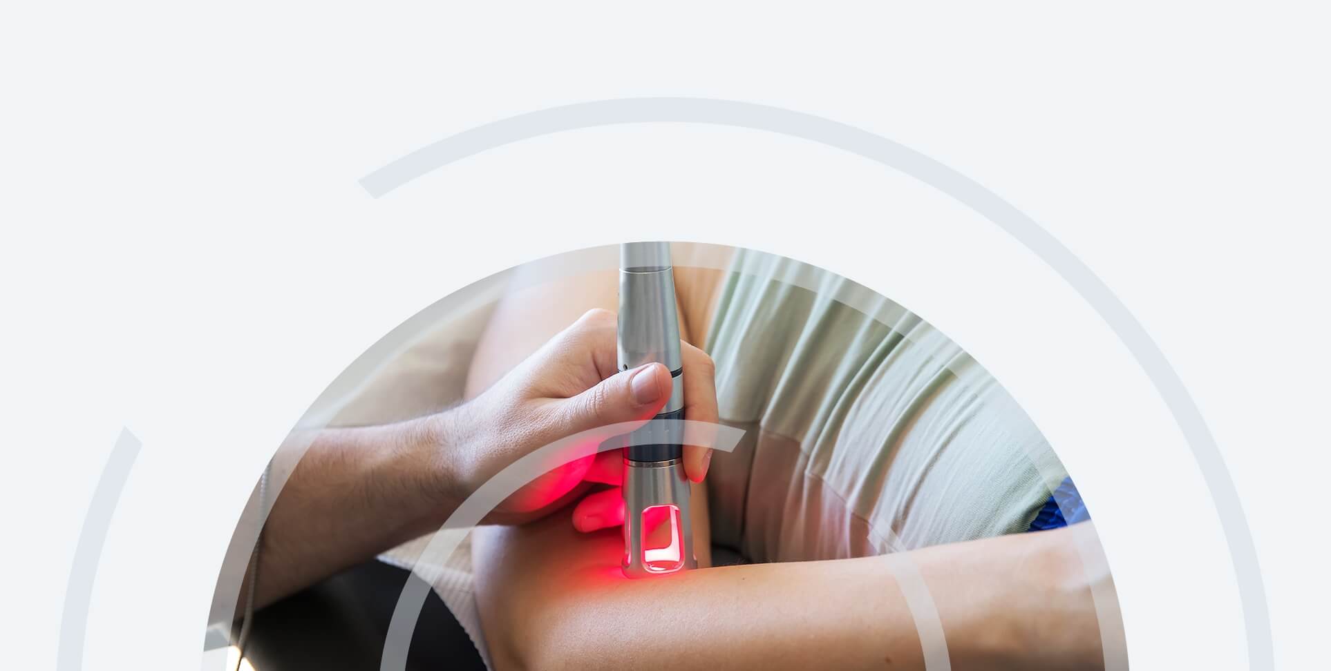 Class IV laser therapy being applied to a patient
