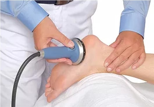 MyACT treatment applied to a patient’s foot