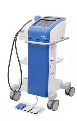The PiezoWave2 control unit on its trolley