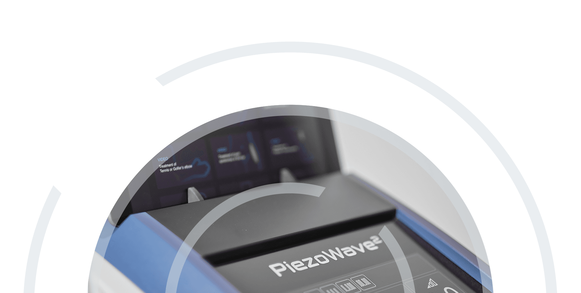Shockwave therapy being applied in a clinic